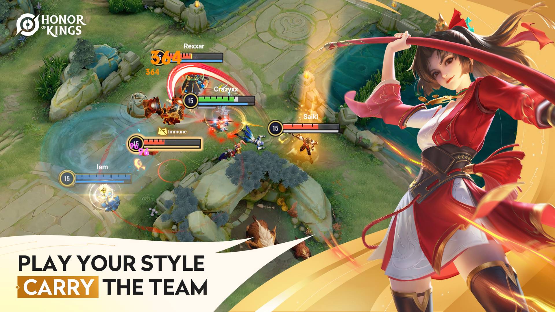 Gameplay Honor of Kings - MOBA terbaik 2025